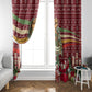 Malcolm X Peace And Liberation Christmas Window Curtain Pattern Pan African Colors Xmas Holiday