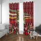 Malcolm X Peace And Liberation Christmas Window Curtain Pattern Pan African Colors Xmas Holiday