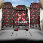 Malcolm X Christmas Back Car Seat Cover Retro Knitted Pattern Holiday Wreath Civil Rights Leader