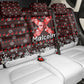 Malcolm X Christmas Back Car Seat Cover Retro Knitted Pattern Holiday Wreath Civil Rights Leader