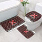 Malcolm X Christmas Bathroom Set Retro Knitted Pattern Holiday Wreath Civil Rights Leader