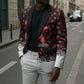 Malcolm X Christmas Blazer Retro Knitted Pattern Holiday Wreath Civil Rights Leader