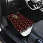 Malcolm X Christmas Car Mats Retro Knitted Pattern Holiday Wreath Civil Rights Leader