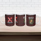 Malcolm X Christmas Ceramic Mug Retro Knitted Pattern Holiday Wreath Civil Rights Leader