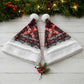 Malcolm X Christmas Santa Hat Retro Knitted Pattern Holiday Wreath Civil Rights Leader