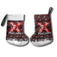 Malcolm X Christmas Stocking Retro Knitted Pattern Holiday Wreath Civil Rights Leader