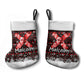 Malcolm X Christmas Stocking Retro Knitted Pattern Holiday Wreath Civil Rights Leader