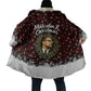 Malcolm X Christmas Cloak Retro Knitted Pattern Holiday Wreath Civil Rights Leader