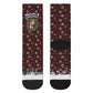 Malcolm X Christmas Crew Socks Retro Knitted Pattern Holiday Wreath Civil Rights Leader