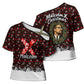Malcolm X Christmas Cross Shoulder Shirt Retro Knitted Pattern Holiday Wreath Civil Rights Leader