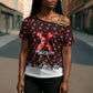 Malcolm X Christmas Cross Shoulder Shirt Retro Knitted Pattern Holiday Wreath Civil Rights Leader