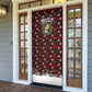 Malcolm X Christmas Door Cover Retro Knitted Pattern Holiday Wreath Civil Rights Leader