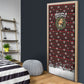 Malcolm X Christmas Door Cover Retro Knitted Pattern Holiday Wreath Civil Rights Leader