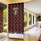 Malcolm X Christmas Door Cover Retro Knitted Pattern Holiday Wreath Civil Rights Leader