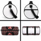 Malcolm X Christmas Duffle Bag Retro Knitted Pattern Holiday Wreath Civil Rights Leader