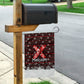 Malcolm X Christmas Garden Flag Retro Knitted Pattern Holiday Wreath Civil Rights Leader