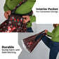 Malcolm X Christmas Grocery Bag Retro Knitted Pattern Holiday Wreath Civil Rights Leader