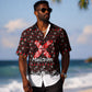 Malcolm X Christmas Hawaiian Shirt Retro Knitted Pattern Holiday Wreath Civil Rights Leader