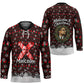 Malcolm X Christmas Hockey Jersey Retro Knitted Pattern Holiday Wreath Civil Rights Leader