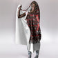 Malcolm X Christmas Hooded Blanket Retro Knitted Pattern Holiday Wreath Civil Rights Leader