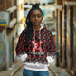 Malcolm X Christmas Hoodie Retro Knitted Pattern Holiday Wreath Civil Rights Leader