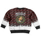Malcolm X Christmas Kid Ugly Christmas Sweater Retro Knitted Pattern Holiday Wreath Civil Rights Leader