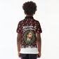 Malcolm X Christmas Kid Polo Shirt Retro Knitted Pattern Holiday Wreath Civil Rights Leader