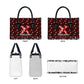 Malcolm X Christmas Leather Bag Retro Knitted Pattern Holiday Wreath Civil Rights Leader