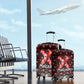 Malcolm X Christmas Luggage Cover Retro Knitted Pattern Holiday Wreath Civil Rights Leader