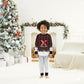 Malcolm X Christmas Pajama Set Retro Knitted Pattern Holiday Wreath Civil Rights Leader