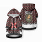 Malcolm X Christmas Pet Hoodie Retro Knitted Pattern Holiday Wreath Civil Rights Leader