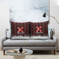 Malcolm X Christmas Pillow Cover Retro Knitted Pattern Holiday Wreath Civil Rights Leader