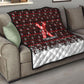 Malcolm X Christmas Quilt Retro Knitted Pattern Holiday Wreath Civil Rights Leader
