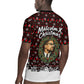 Malcolm X Christmas Rugby Jersey Retro Knitted Pattern Holiday Wreath Civil Rights Leader