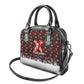 Malcolm X Christmas Shoulder Handbag Retro Knitted Pattern Holiday Wreath Civil Rights Leader