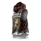 Malcolm X Christmas Sleeveless Hoodie Retro Knitted Pattern Holiday Wreath Civil Rights Leader