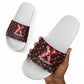 Malcolm X Christmas Slide Sandals Retro Knitted Pattern Holiday Wreath Civil Rights Leader