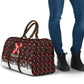 Malcolm X Christmas Travel Bag Retro Knitted Pattern Holiday Wreath Civil Rights Leader