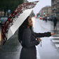 Malcolm X Christmas Umbrella Retro Knitted Pattern Holiday Wreath Civil Rights Leader