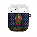 Rosa Parks Christmas AirPods Case Freedom Bus Wreath Vintage Festive Holiday