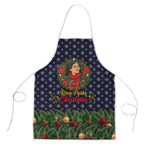 Rosa Parks Christmas Apron Freedom Bus Wreath Vintage Festive Holiday
