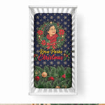 Rosa Parks Christmas Baby Bed Cover Freedom Bus Wreath Vintage Festive Holiday
