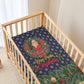 Rosa Parks Christmas Baby Bed Cover Freedom Bus Wreath Vintage Festive Holiday