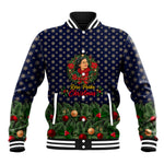 Rosa Parks Christmas Baseball Jacket Freedom Bus Wreath Vintage Festive Holiday
