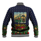 Rosa Parks Christmas Baseball Jacket Freedom Bus Wreath Vintage Festive Holiday