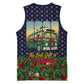 Rosa Parks Christmas Basketball Jersey Freedom Bus Wreath Vintage Festive Holiday