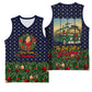 Rosa Parks Christmas Basketball Jersey Freedom Bus Wreath Vintage Festive Holiday