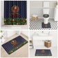 Rosa Parks Christmas Bathroom Set Freedom Bus Wreath Vintage Festive Holiday