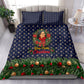 Rosa Parks Christmas Bedding Set Freedom Bus Wreath Vintage Festive Holiday