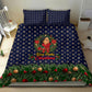 Rosa Parks Christmas Bedding Set Freedom Bus Wreath Vintage Festive Holiday